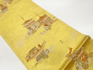 引き箔祇園祭模様織り出し袋帯